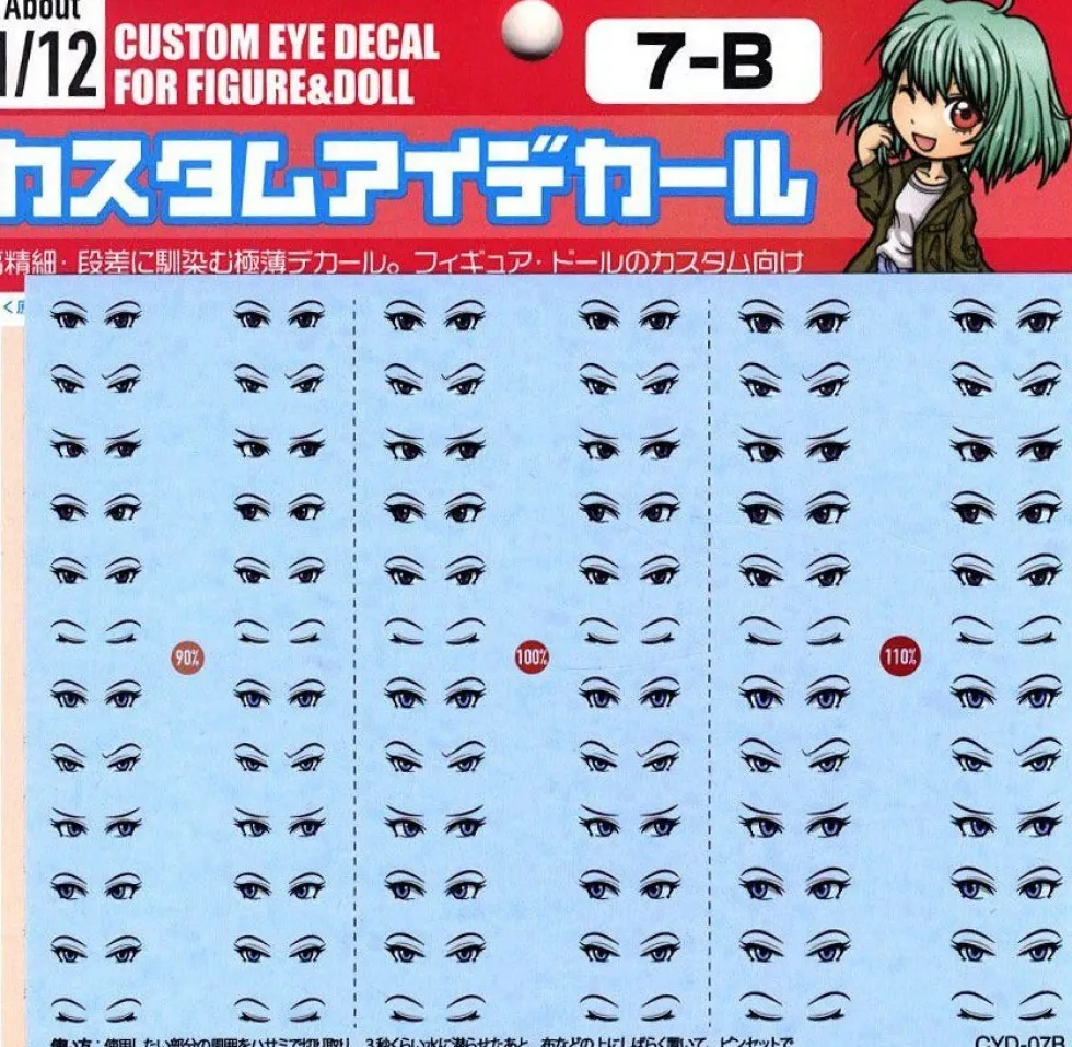 Custom Eye Decal - 1/12 1-A(1pc)