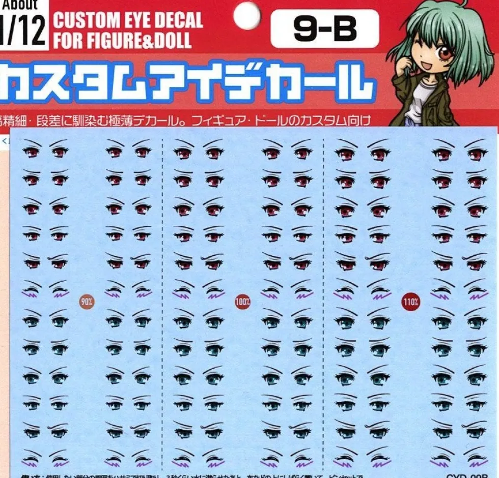 Custom Eye Decal - 1/12 1-A(1pc)