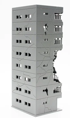 1/144 Destroyed Building 1