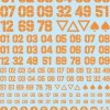 DZ Number Decal - White