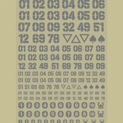 DZ Number Decal - White