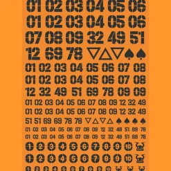 DZ Number Decal - White