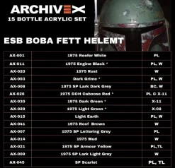 ESB Fett Helmet Paint Set (15 Bottles)