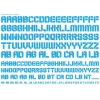 EXP Decal 01 Alphabet - Sky Blue