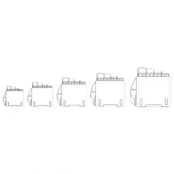 EX-01 Square Type Hands (Set A) - XS