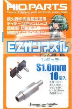 EZ Gun Muzzle Regular Silver (10 pcs) - 1.0mm