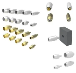 EZ Gun Muzzle Short Silver (10 pcs) - 1.0mm