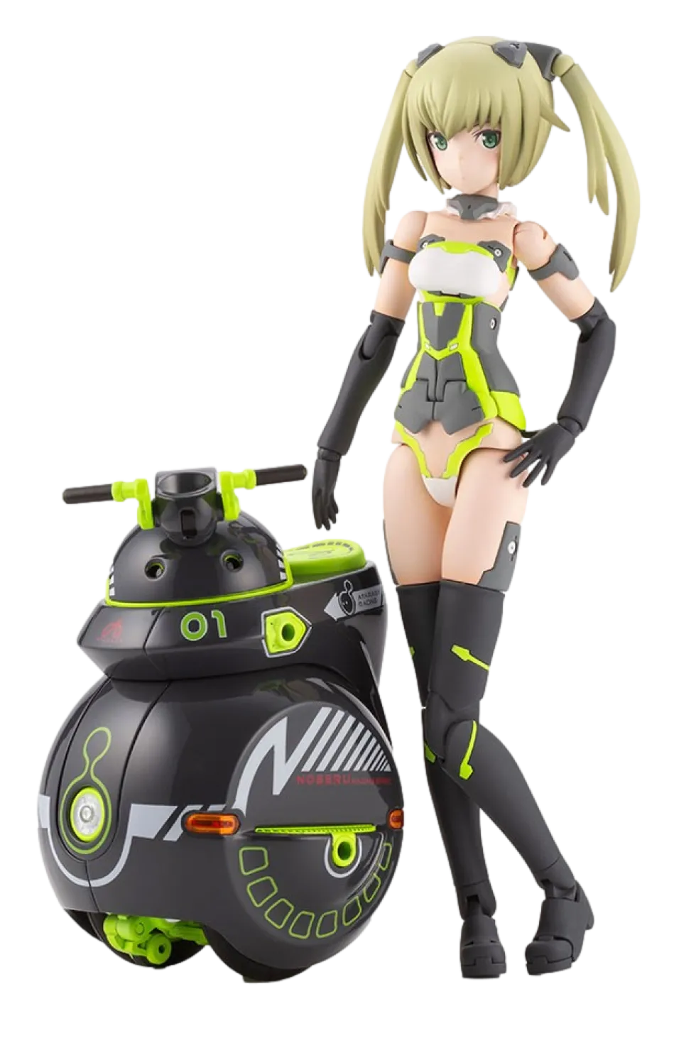 Frame Arms Girl x Maruttoys Innocentia (Racer Ver.) & Noseru (Racing Specs Ver.)