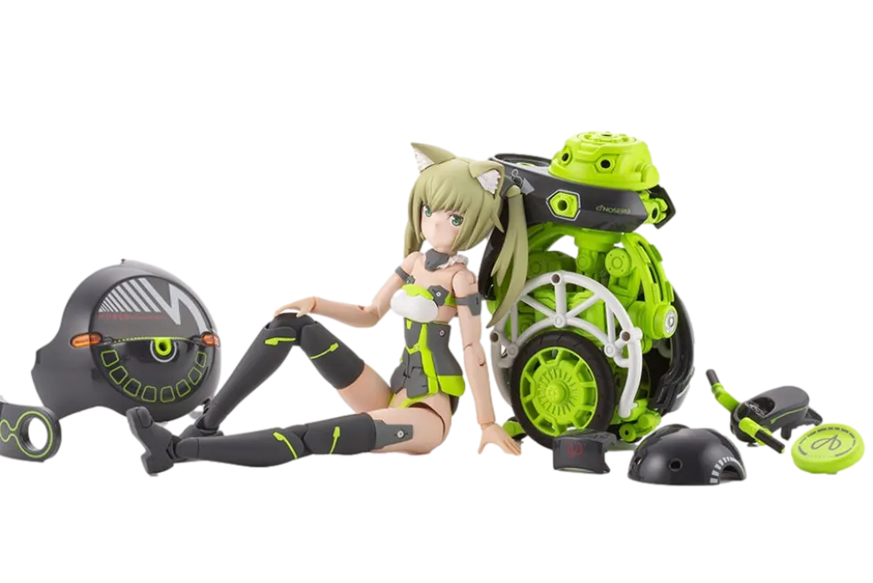 Frame Arms Girl x Maruttoys Innocentia (Racer Ver.) & Noseru (Racing Specs Ver.)
