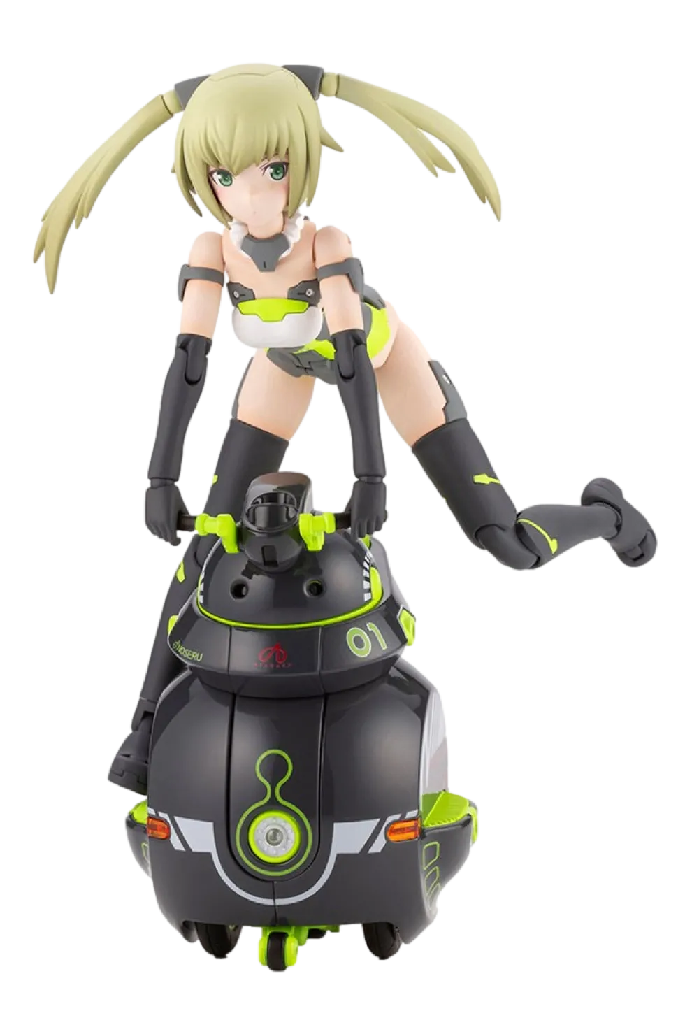 Frame Arms Girl x Maruttoys Innocentia (Racer Ver.) & Noseru (Racing Specs Ver.)