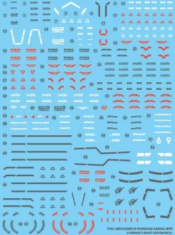 Full Mechanics 1/100 Gundam Aerial Decals