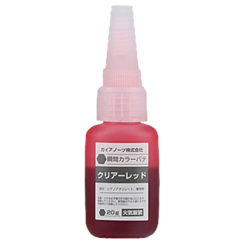 Gaia M-07CR Instant Adhesive Color Putty Clear Red 20g