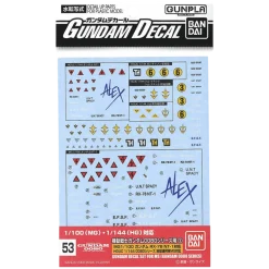 GD-53 Gundam 0080 Federation Decals