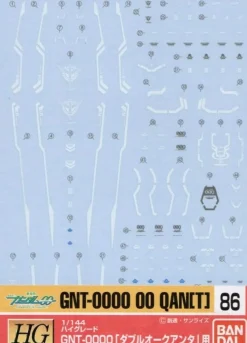 GD-86 HG GNT-0000 00 Qan[T] Decals