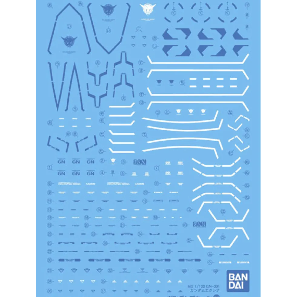 GD-69 MG GN-001 Gundam Exia Decals