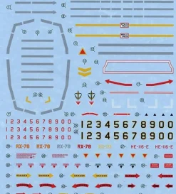 GD-60 MG RX-78-2 Gundam Ver. 2.0 Real Type Decals
