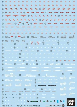 GD-130 RG Force Impulse Gundam Decals