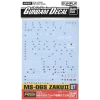 GD-87 RG MS-06s Zaku II - Decals
