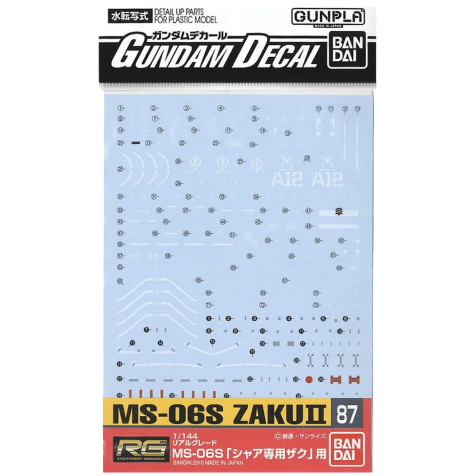 GD-87 RG MS-06s Zaku II - Decals