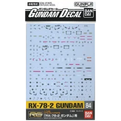 GD-84 RG RX-78-2 Gundam Decal