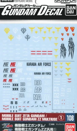 GD-108 Z Gundam / Gundam ZZ Decals