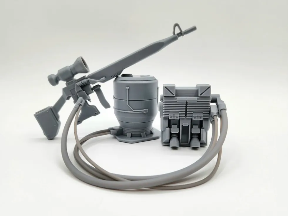 1/100 GM Sniper Beam Rifle and Generator (Resin Accessory)