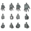 HGBC 043 Build Hands (Kaku) SML