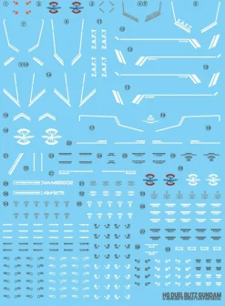 HG Duel Blitz Gundam Decals