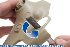 HG file horizontal slide type (half round/rough)