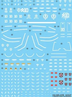 HG Gouf Decals