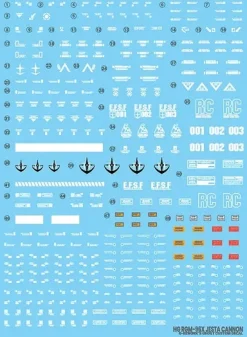 HG Jesta Cannon Decals