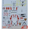 HG Macross Frontier 1/100 Scale YF-29 Durandal Valkyrie (Alto Saotome) Waterslide Decals