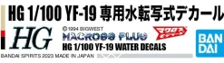 HG Macross Plus 1/100 Scale YF-19 Waterslide Decals