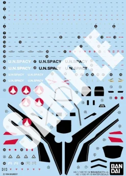 HG Macross Plus 1/100 Scale YF-19 Waterslide Decals