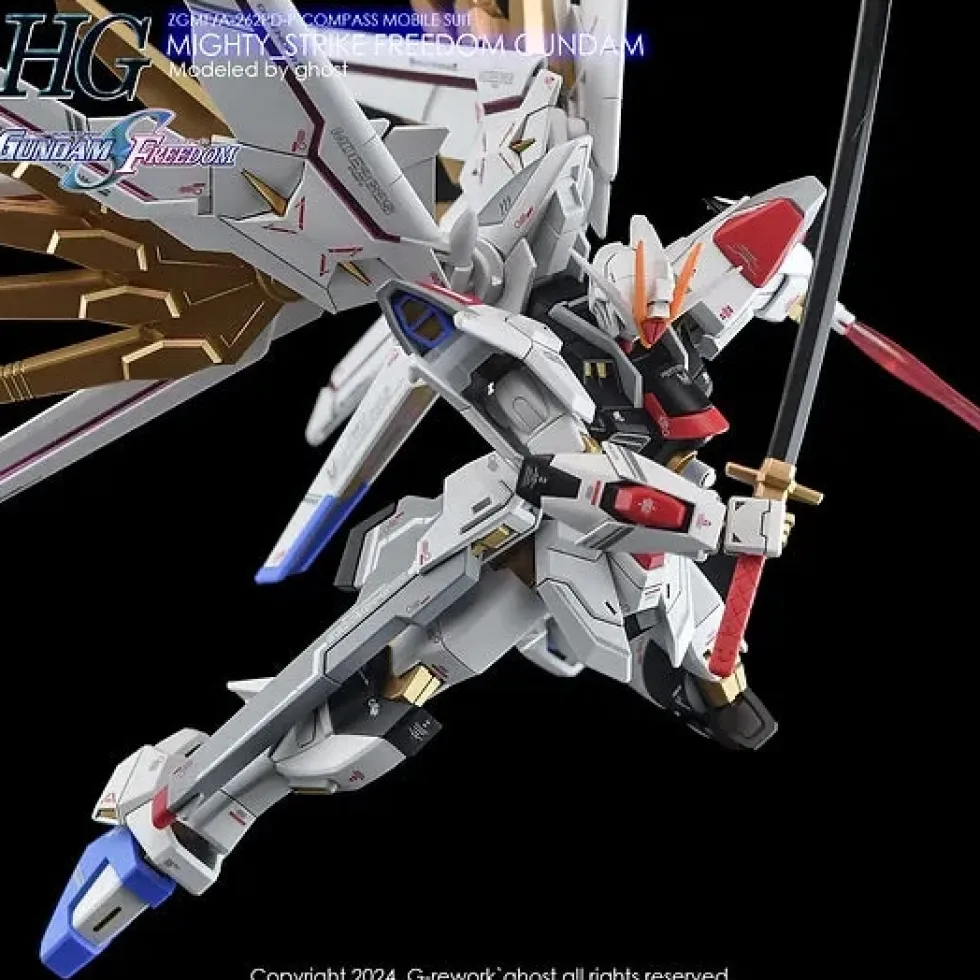 HG Mighty Strike Freedom Decals