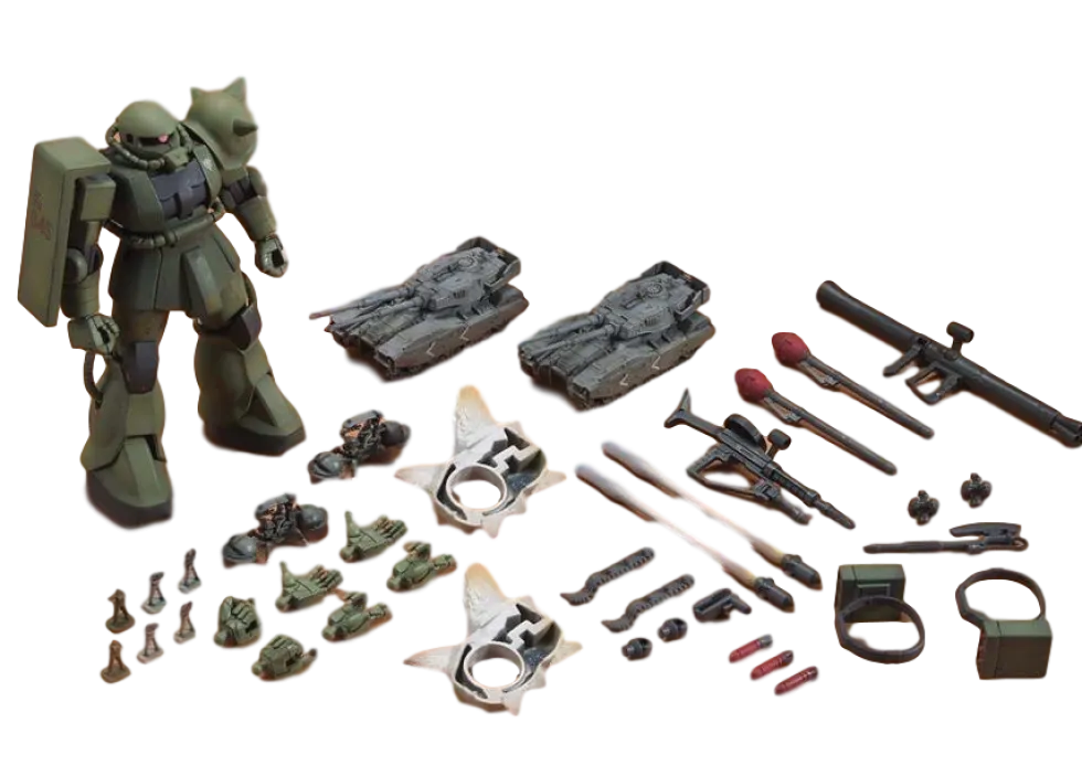 HG MS-06 Zaku The Ground War Set