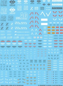HG MSZ-006 Zeta Gundam Decals