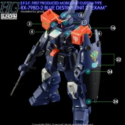 HG RX-79 BD-02 Blue Destiny [Renewal] Decals