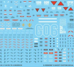 HG RX-78-06 Mudrock Decals