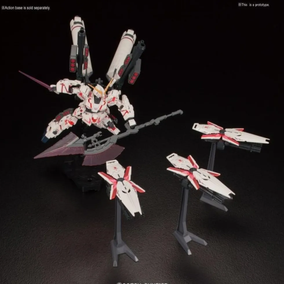 HGUC 199 Full Armor Unicorn Gundam (Destroy Mode) (Red Color Ver.)