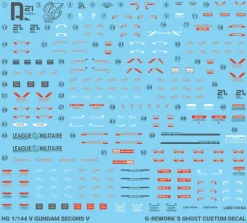 HG V2 [Second V] Gundam Decals