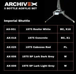 Imperial Shuttle Paint Set (5 Bottles)