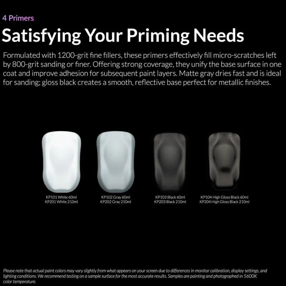 Kaleido ColorWorks KP104 Gloss Black Primer (60ml)