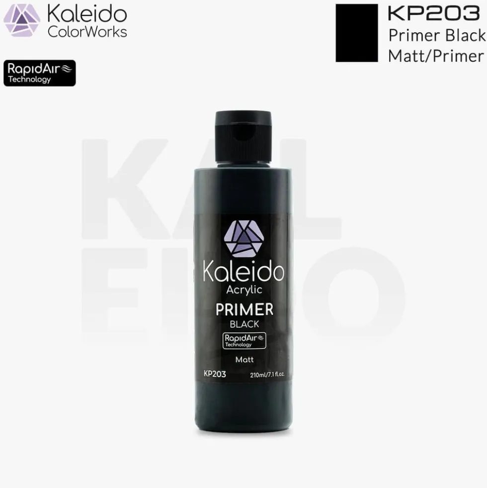 Kaleido ColorWorks KP203 Matt Black Primer (210ml)