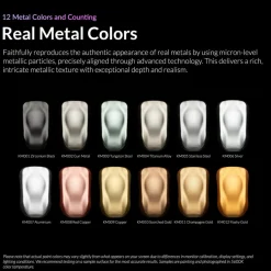 Kaleido ColorWorks 12 Metal Colors Set (20ml bottles)