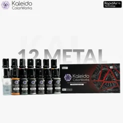 Kaleido ColorWorks 12 Metal Colors Set (20ml bottles)