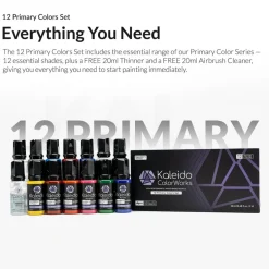 Kaleido ColorWorks 12 Primary Colors Set (20ml bottles)