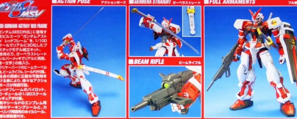 1/100 10 MBF-P02 Gundam Astray Red Frame