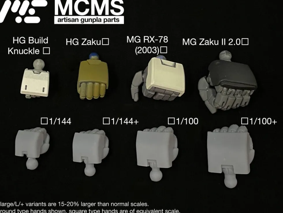 Mech Hands - 1/100+ Round (Large)