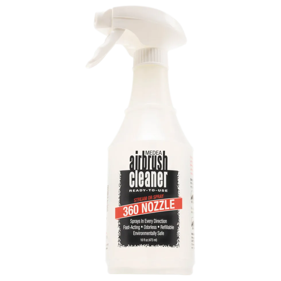 Medea Airbrush Cleaner with Invertible 360° Nozzle 16oz